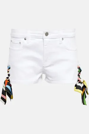 Puccini Low-rise cotton shorts