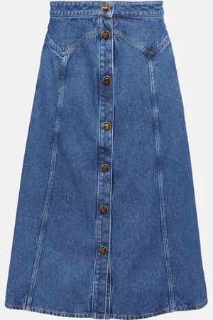 Chloé ChloÃ© Denim midi skirt