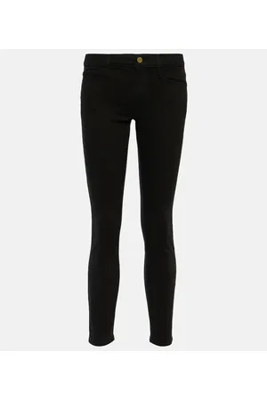 Frame Le Color Crop high-rise skinny jeans
