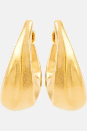 Khaite Olivia Medium -plated hoop earrings
