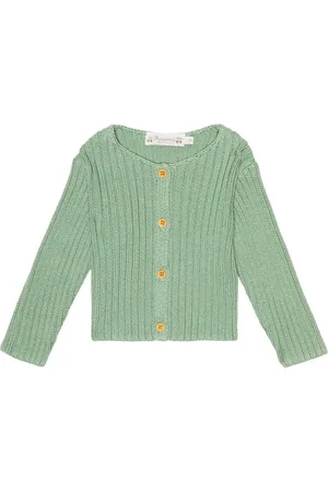 BONPOINT Baby ribbed-knit cotton cardigan