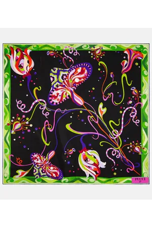 Puccini Fungo silk twill scarf