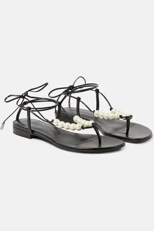 MAGDA BUTRYM Faux pearl leather sandals