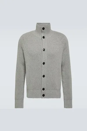 Tom Ford Ribbed-knit wool and cashmere cardigan