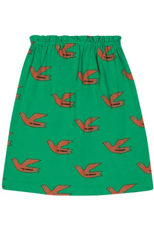 The Animals Observatory Kitten printed cotton skirt