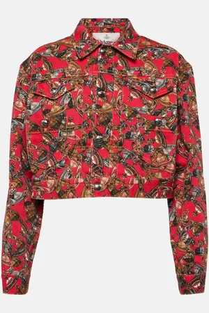 Vivienne Westwood Printed cropped denim jacket