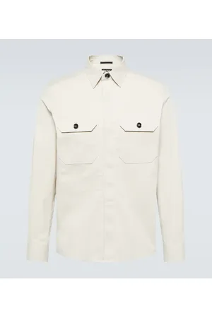 Ermenegildo Zegna Cotton-blend canvas overshirt