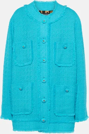 Dolce & Gabbana Fringed wool-blend tweed jacket