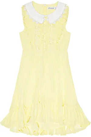 Self-Portrait Floral guipure lace dress