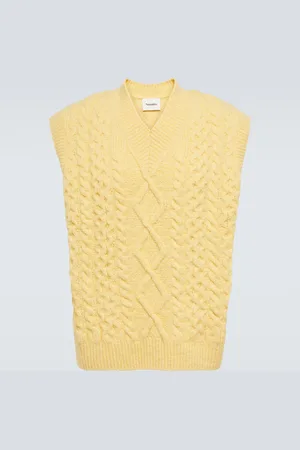 Nanushka Cable-knit wool-blend sweater vest