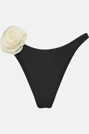 SAME 90s floral-appliquÃ© bikini bottoms
