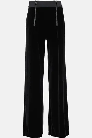 Tom Ford Zip-detail velour straight pants