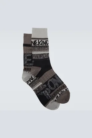 SACAI X Eric Haze intarsia-knit socks