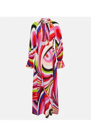 Puccini Iride cotton maxi dress