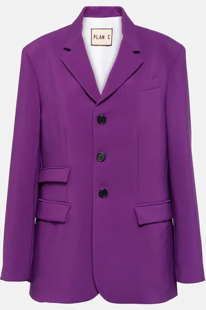 Plan C Single-breasted cady blazer