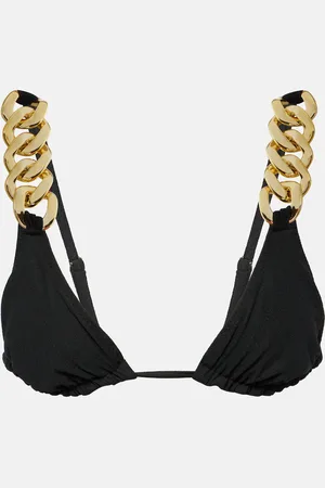 SAME Embellished triangle bikini top