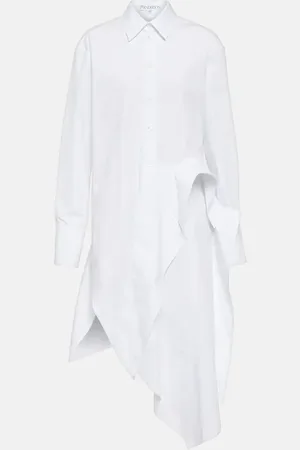 J.W.Anderson Deconstructed cotton poplin shirt dress