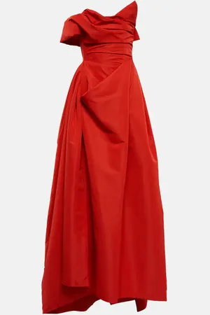 Vivienne Westwood Draped off-shoulder satin gown
