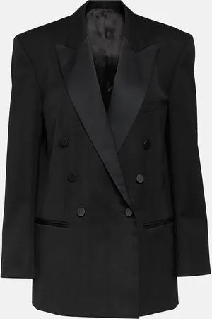 Isabel Marant Peagan satin-trimmed wool tuxedo jacket