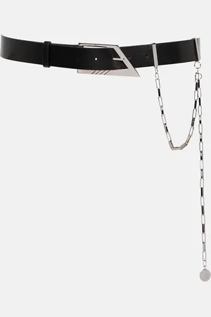The Attico Chain leather belt