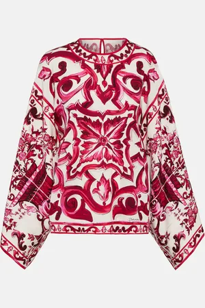 Dolce & Gabbana Printed charmeuse blouse