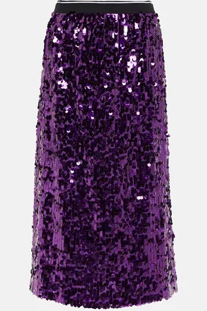 Plan C Sequined midi skirt