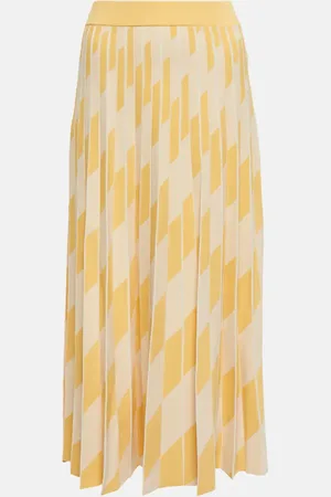 Tory Burch Pleated technical midi skirt