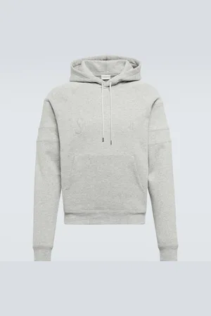 Saint Laurent Logo cotton-blend hoodie