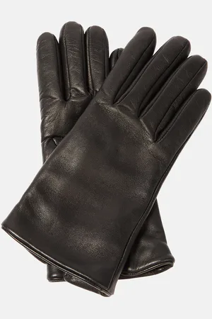 Saint Laurent Cassandre leather gloves