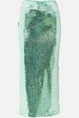 DAVID KOMA Sequined midi skirt
