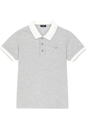 Il gufo Embroidered cotton polo top