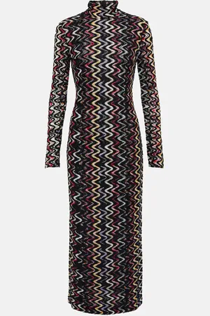 Missoni Wool-blend turtleneck maxi dress