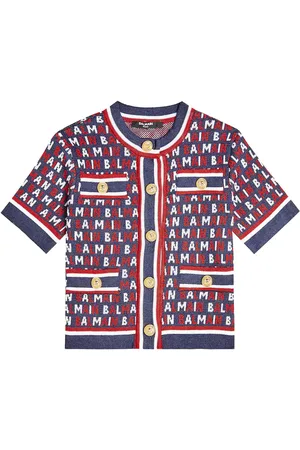 Balmain Monogram cotton-blend cardigan