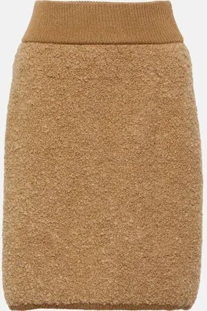 Dolce & Gabbana High-rise alpaca and cashmere miniskirt