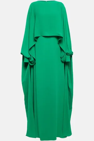 VALENTINO Caped cady couture gown