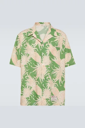 VALENTINO Printed cotton bowling shirt