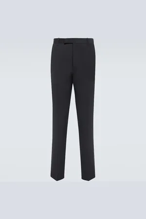 The Row Elijah straight-leg silk-blend georgette pants