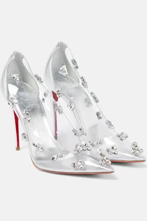 Christian Louboutin Degraqueen embellished PVC pumps