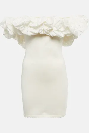 ALEXANDRE VAUTHIER Off-shoulder ruffle-trimmed minidress