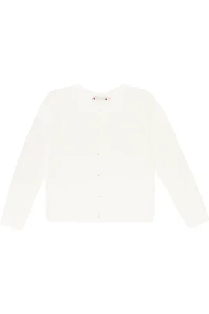 BONPOINT Pointelle-knit cotton cardigan