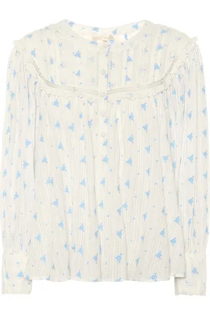 LOVESHACKFANCY Dionne floral cotton blouse