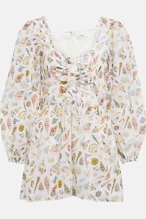 Marysia Sip Sip printed cotton playsuit