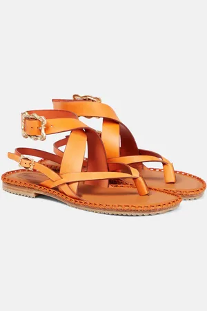 ZIMMERMANN Leather thong sandals