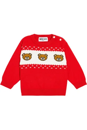 Moschino Baby Teddy Bear cotton and wool sweater