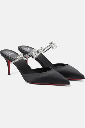 Christian Louboutin Planet Queen 70 satin mules