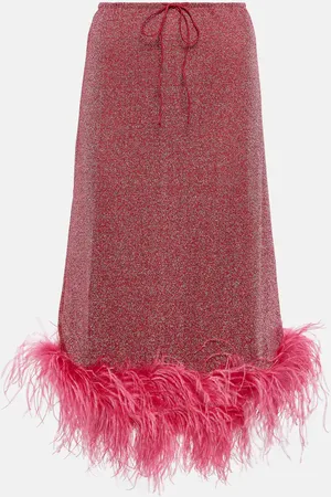 Oseree OsÃ©ree LumiÃ¨re Plumage midi skirt