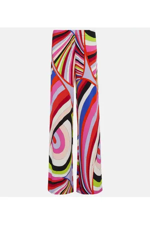 Puccini Iride high-rise jersey straight pants