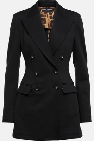 Dolce & Gabbana Double-breasted jersey blazer