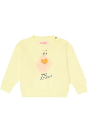 The Animals Observatory Baby Bear printed cotton sweater