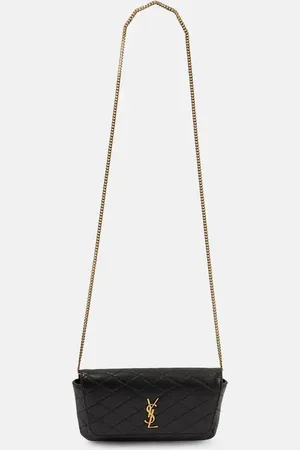 Saint Laurent Gaby quilted leather phone pouch